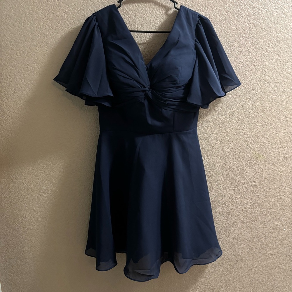 Elegant Navy Blue Dress